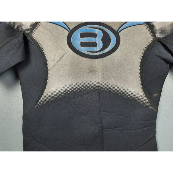 BARE Scuba Wet Suit Mens Size M 2/2 mm Short Power Stretch Black & Metallic Grey - Picture 3 of 12